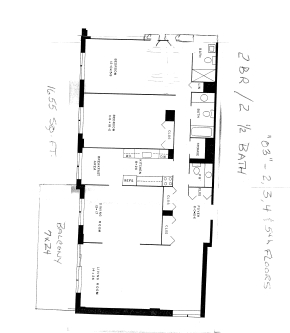 2BR/2.5BA - The Trianon