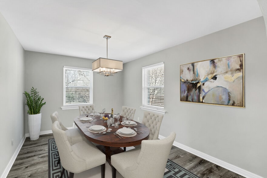 Virtually Staged Dining Room - 3443 Lawn Ave