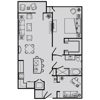 Floorplan - BelleMeade Apartments