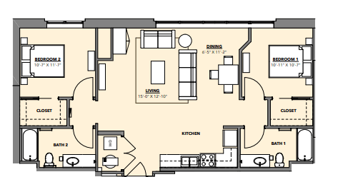 Floorplan - Hawthorne Apartments