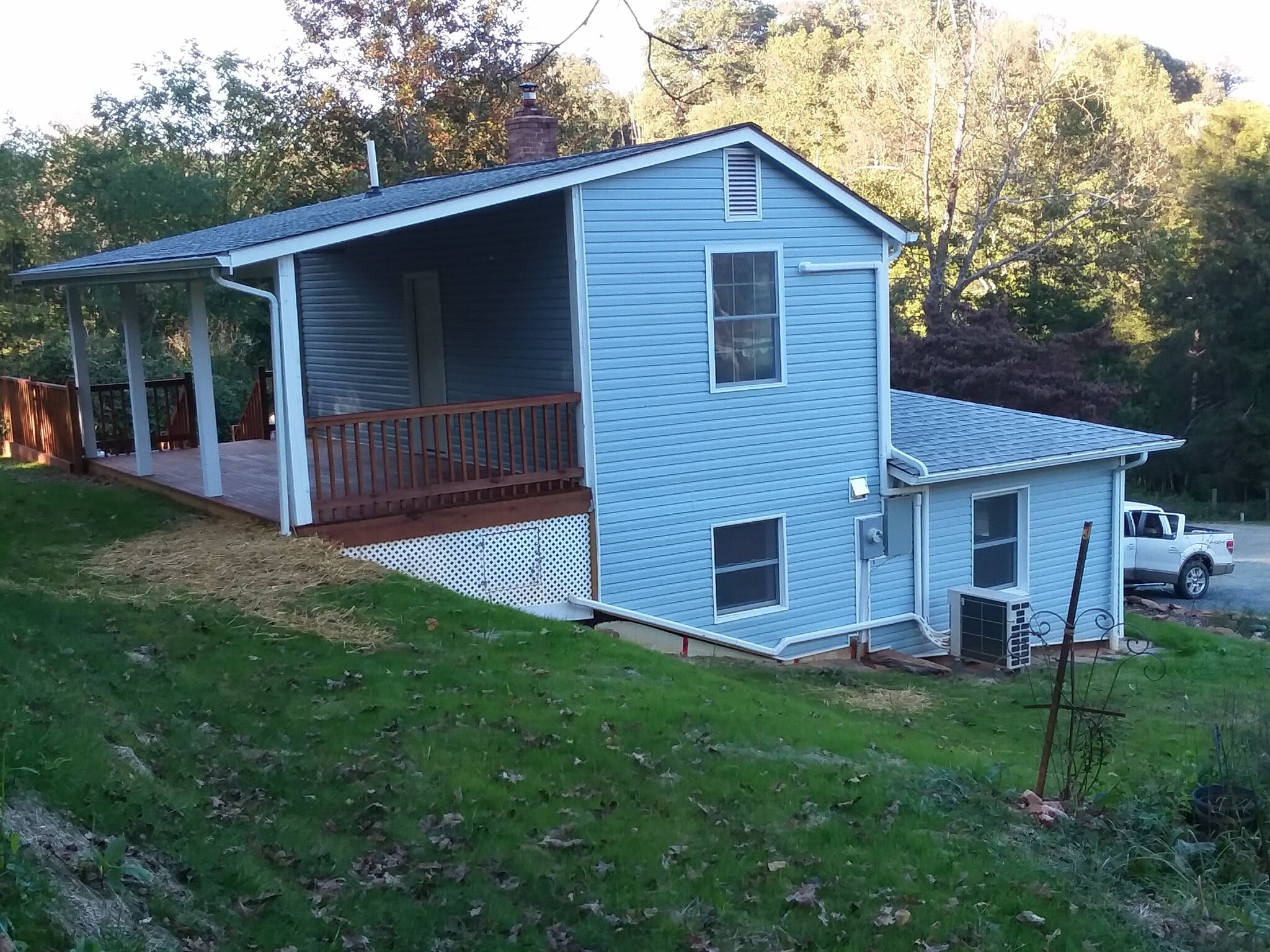 South side windows for winter sun - 2392 Clements Hollow Ln