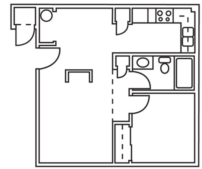 Floorplan - Harvard Street Apartments