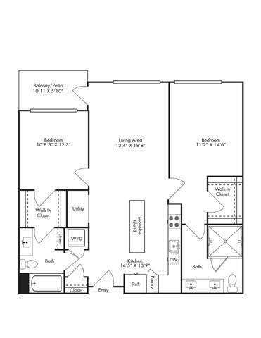 Floorplan - 1110 Key Federal Hill