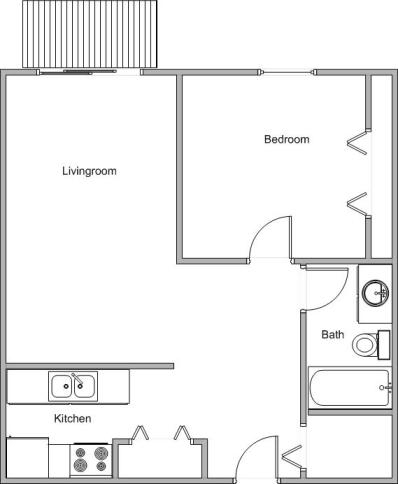 1BR/1BA - Candlelight