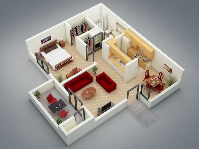 Floorplan - Mission Sierra Apartments