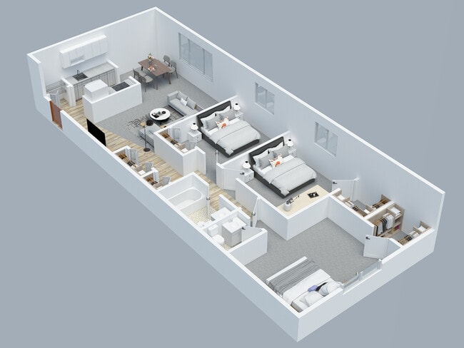 3 BD 1.5 BA - Pleasant Valley Apartments