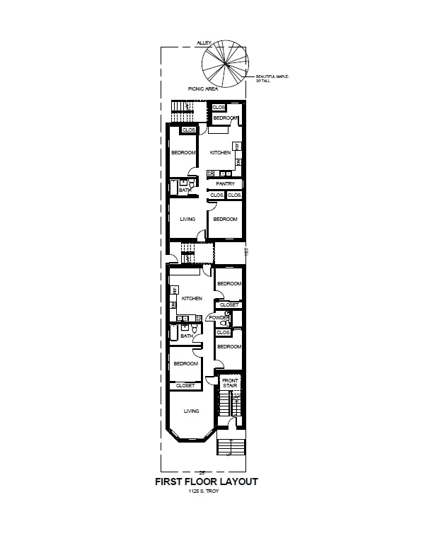 Floorplan - 1125 S Troy St