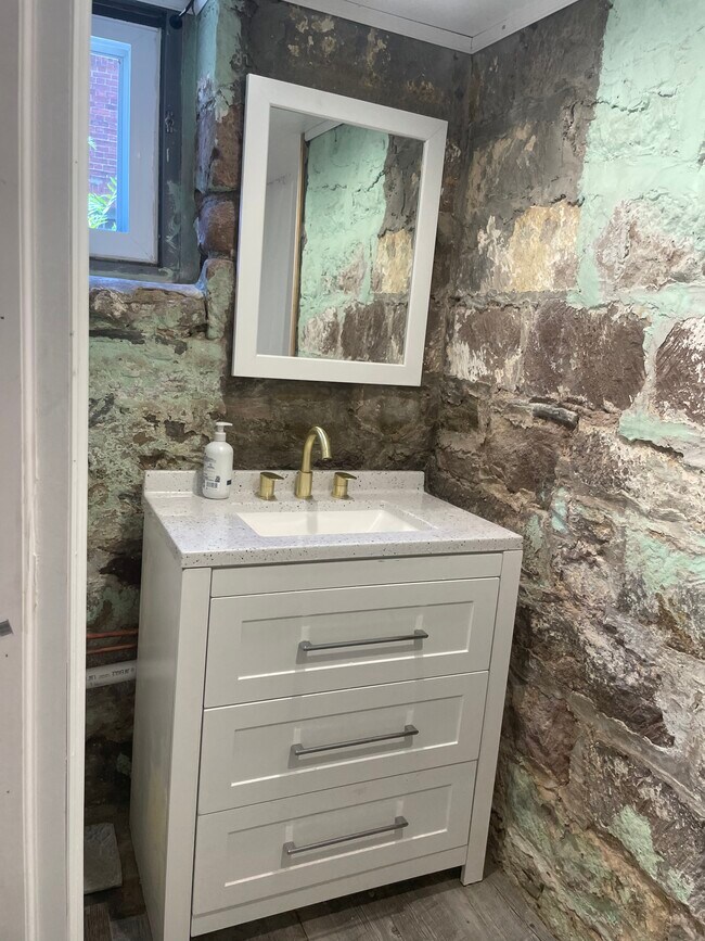 Vanity on the under ground floor - 499 Highland Ave