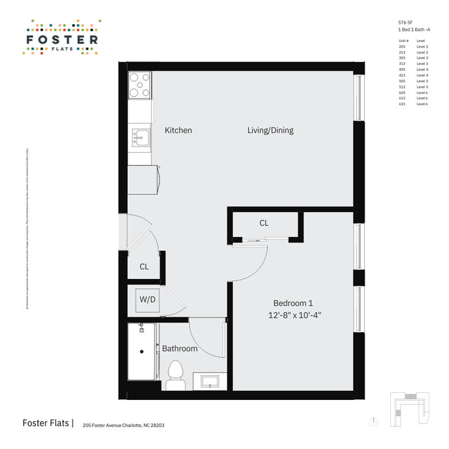 Floorplan - Foster Flats