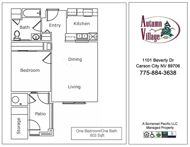 1BR/1BA - Autumn Village I & II Apartments