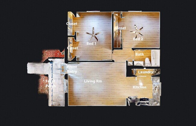 Building Photo - Expansive 2BR Downstairs Apartment Featuring a Fresh Remodel and Stainless Steel Essentials.