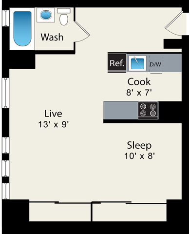 Floorplan - Reside on Clarendon