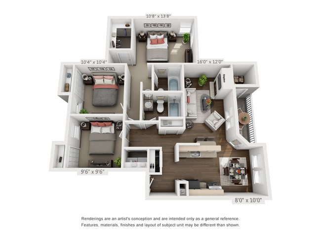 Floorplan - Parkside Apartments