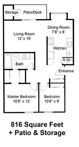 Floorplan - Inlet View Apartments