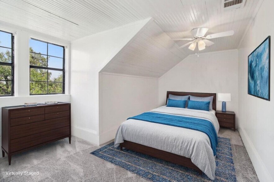 Unit A virtually staged bedroom 2 - 18490 Empire St