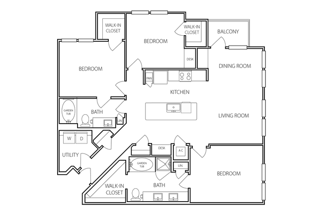 Floorplan - The Peri on Westheimer