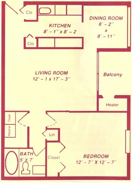 1 Bedroom - The Greens at Pine Hill I and II