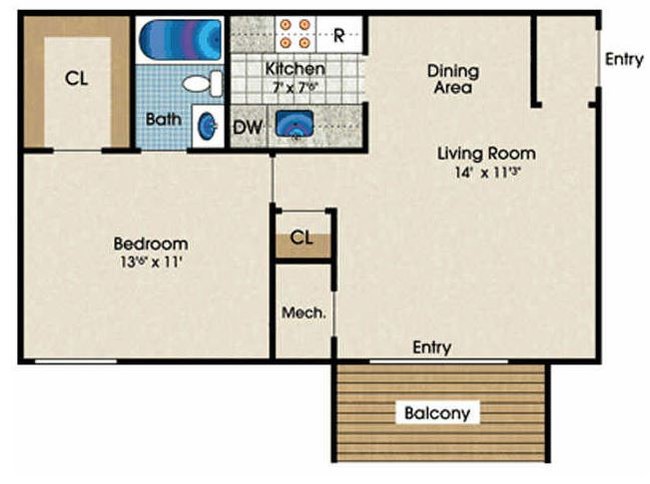 1 Bed 1 Bath - Wellington Woods