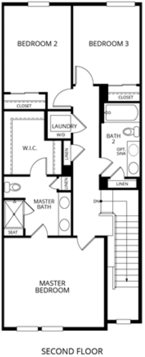 Floor plan (upstairs) - 16154 E 47th Dr