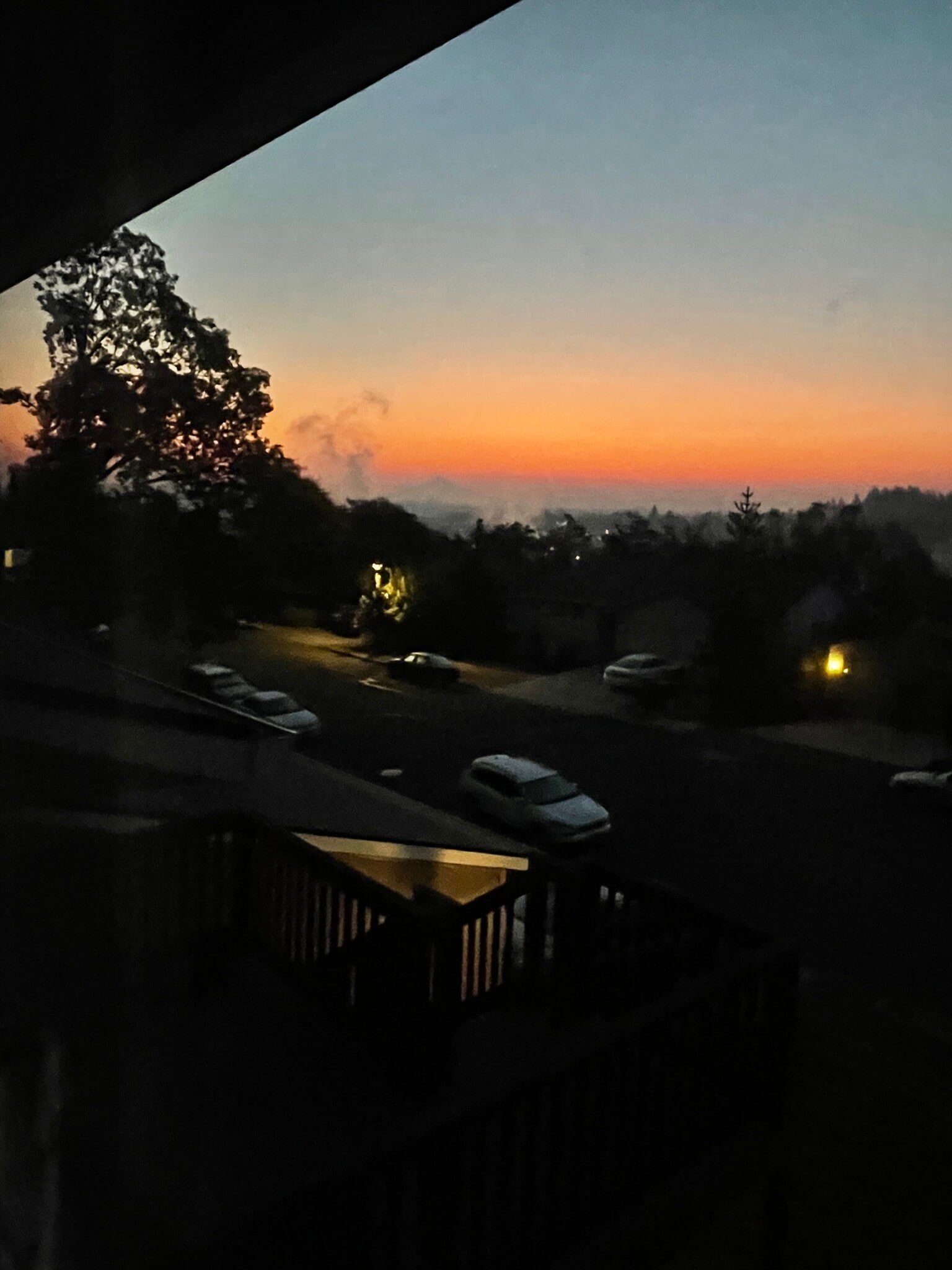 Deck view sunset with Mt. hood - 4360 Imperial Dr