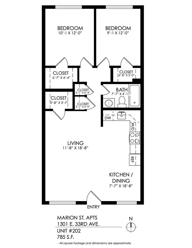 Floorplan - Marion Street Apartments