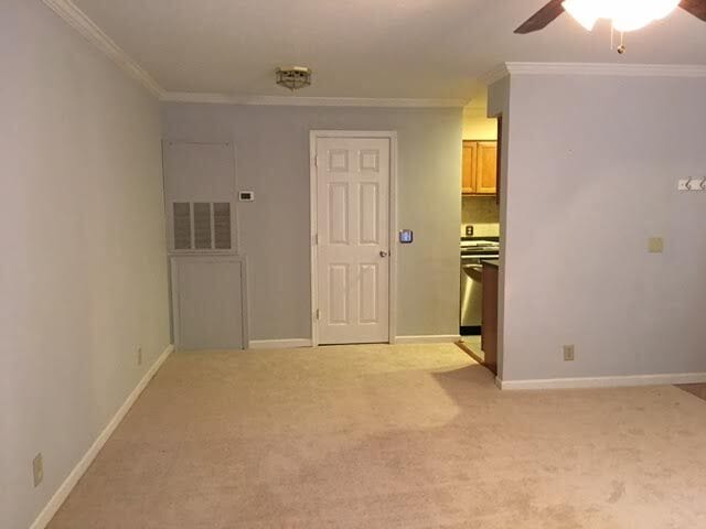 1st Floor Living Area - View of Kitchen and .5 Bath - 10723 Hampton Mill Ter