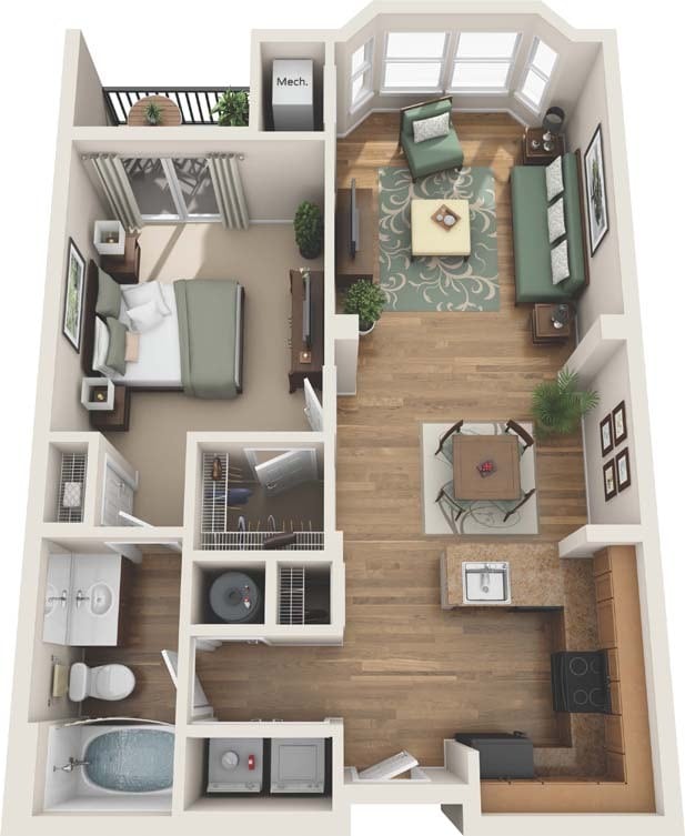 Floorplan - Summerfield At Morgan Metro Apartments