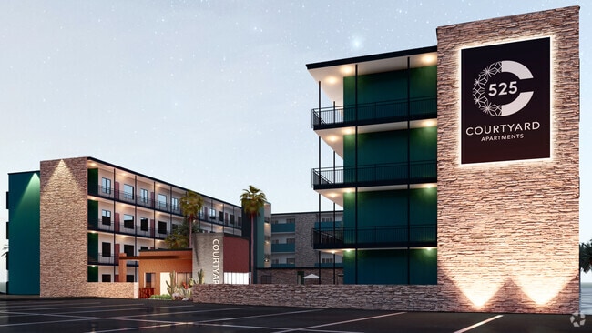 Night Front - Courtyard 525