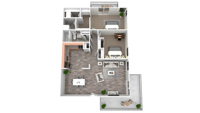 Floorplan - Whispering Hills Apartments