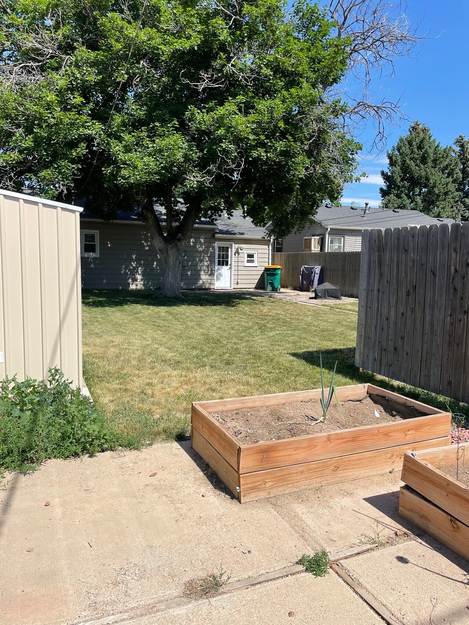 Raised garden beds and compost - 1335 Dallas St