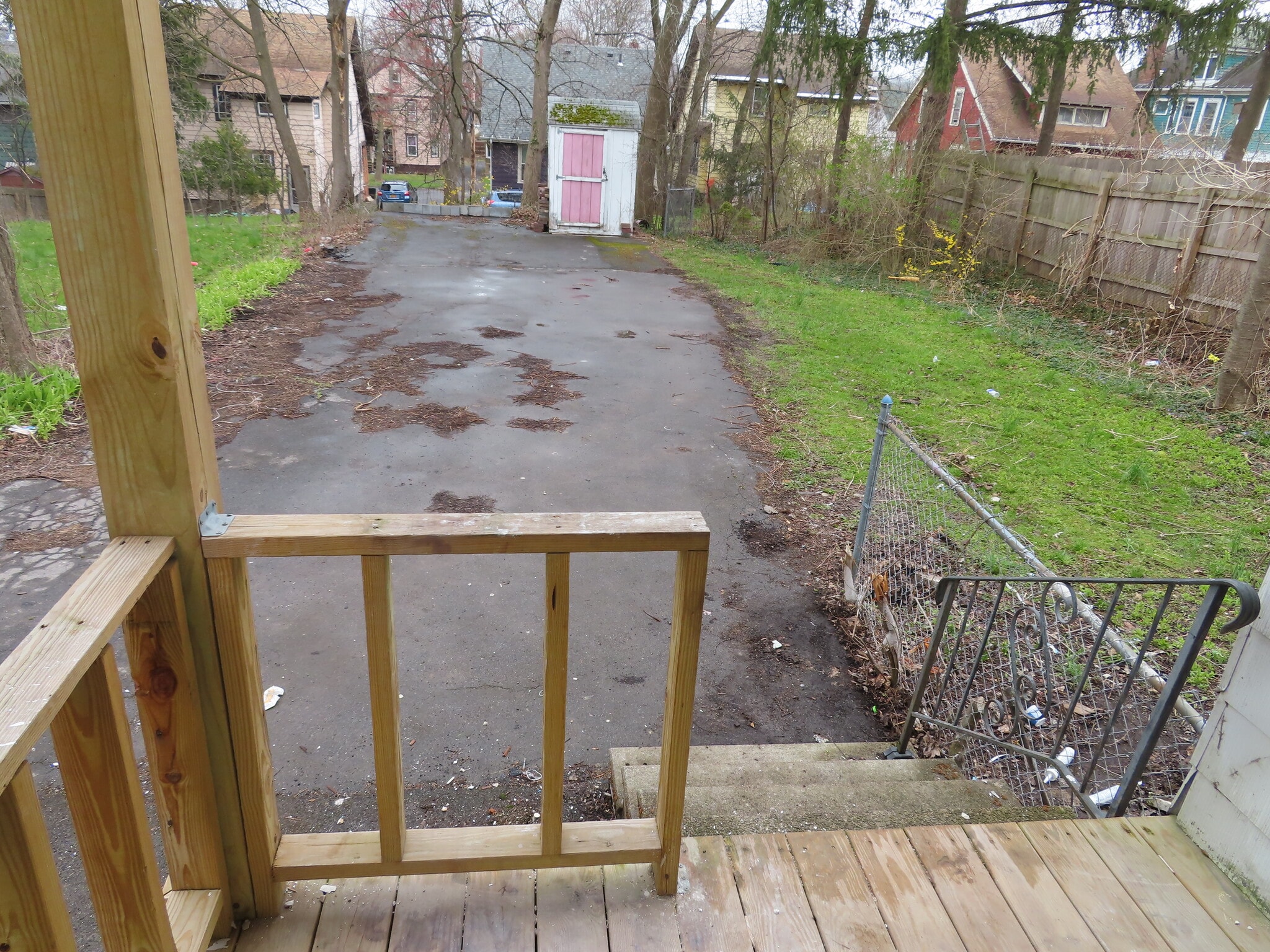 Backyard and parking - 947 Westcott St