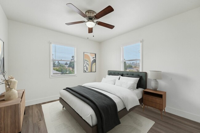 Staged Bedroom - Hesperian Townhomes