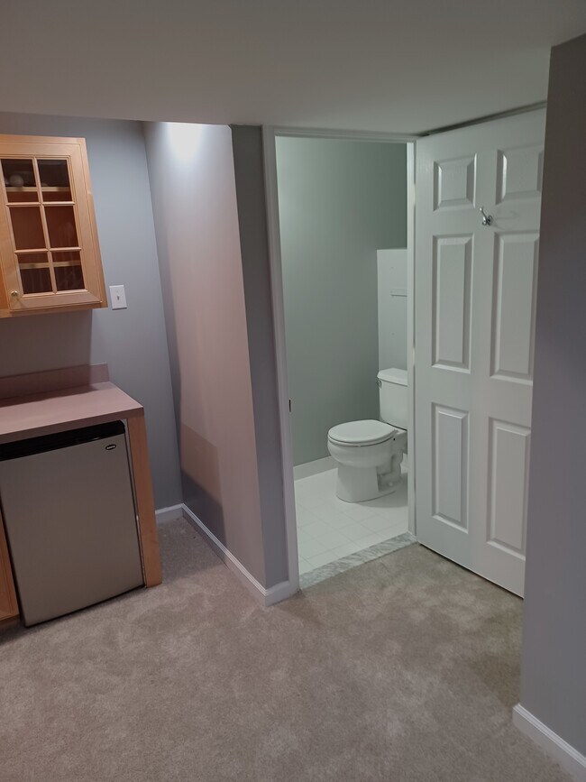 Basement mini frige and second half bath - 116 E Moreland Ave