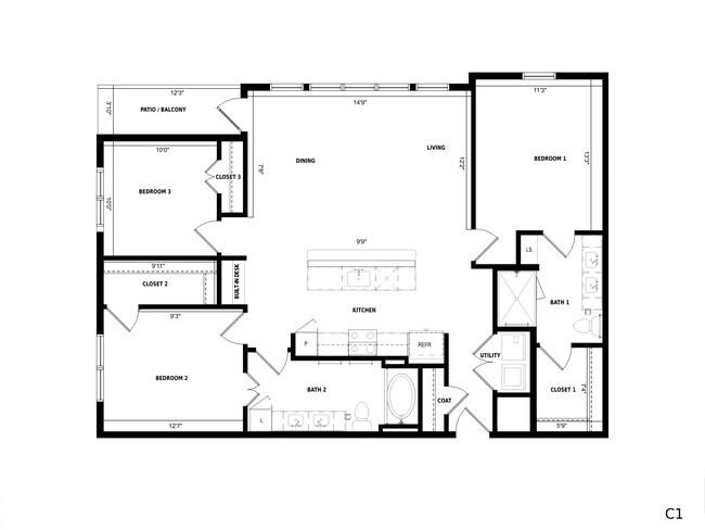 Floorplan - Standard on the River