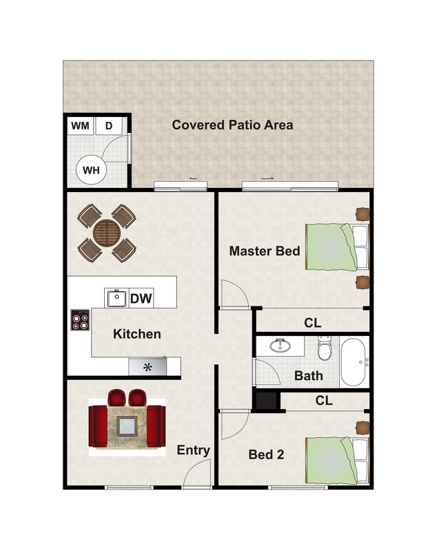 Floorplan - Evergreen on McKellips Apartments