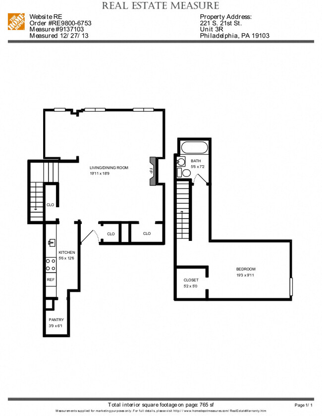 Floorplan - 226 South 21st St