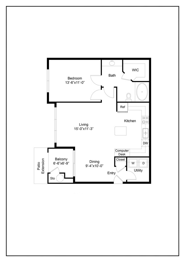 Floorplan - Azure Apartment Homes