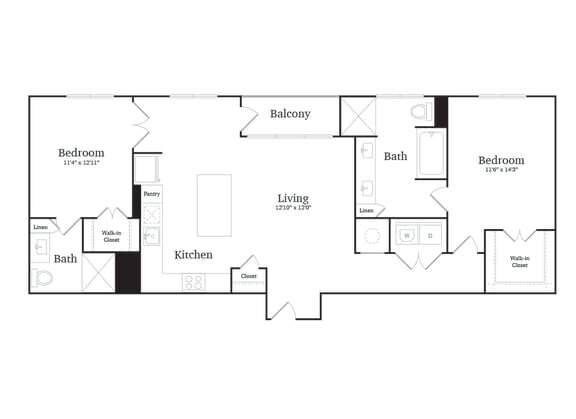 Floorplan - Vance at Bishop Union