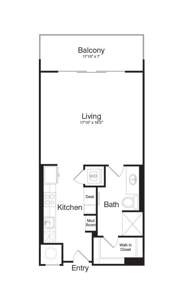 Floorplan - The Katy at Victory Park