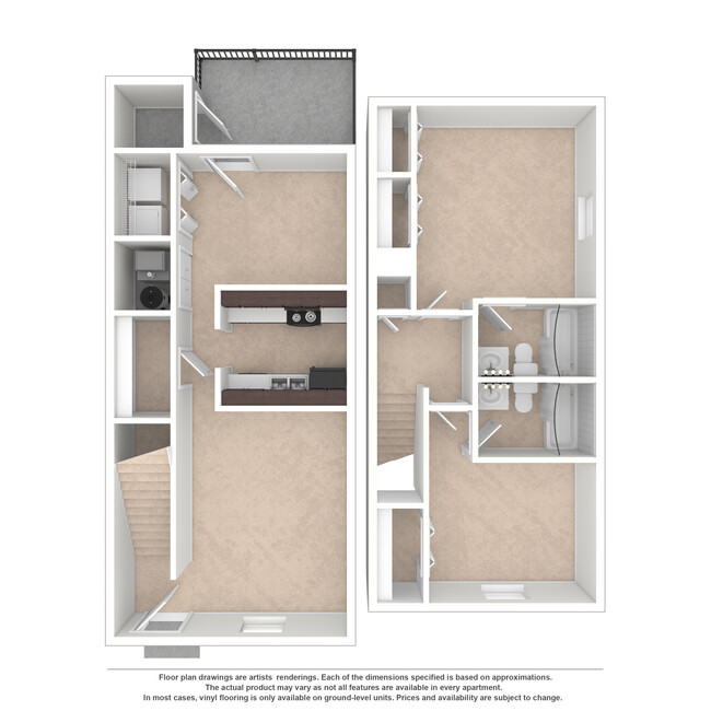 Floorplan - Cypress Creek Townhomes