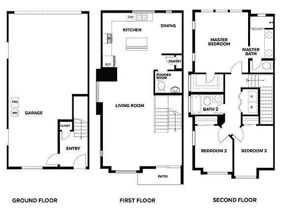 Floorplan - Summit Ridge Townhomes