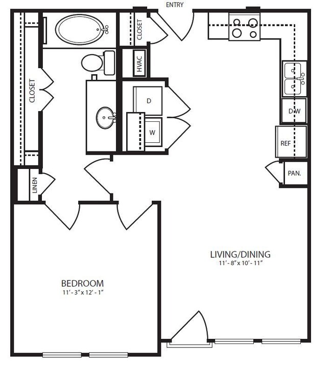 Landmark On Lovers - A2-2 - 1 Beds - 1 Baths - 654 Sq. ft. - Landmark On Lovers