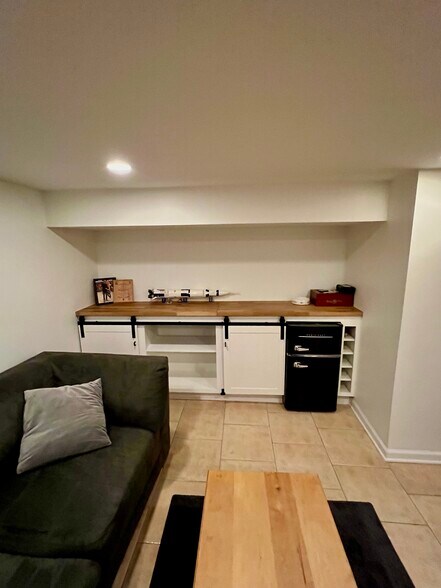 Basement built in cabinet/bar with mini-fridge! - 1797 Northwest Blvd