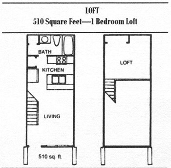 1BR/1BA Loft - Pecan Square