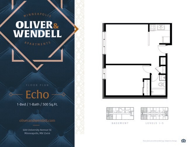 Floorplan - Oliver & Wendell