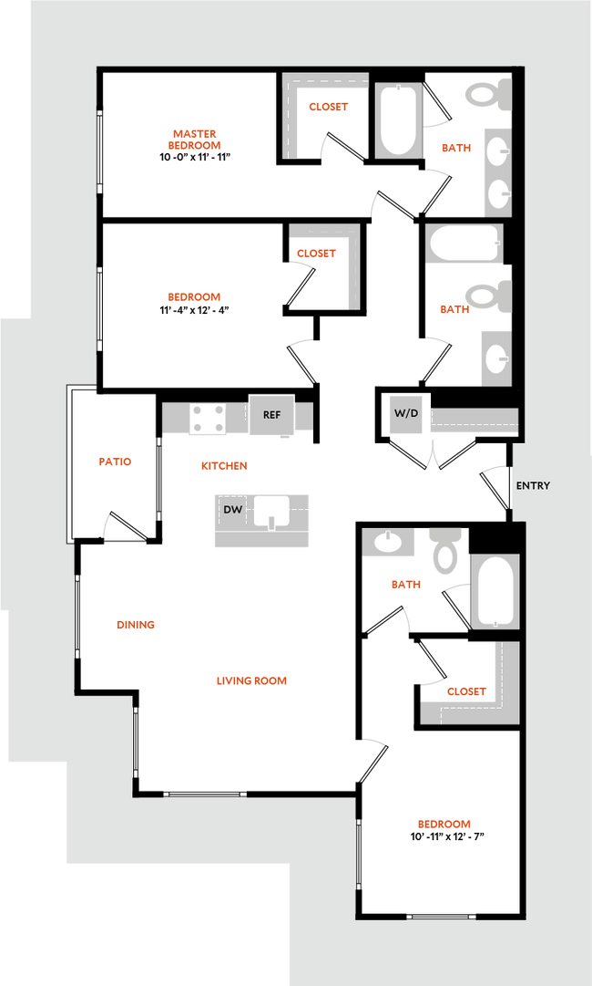 Floorplan - Hiro Apartments