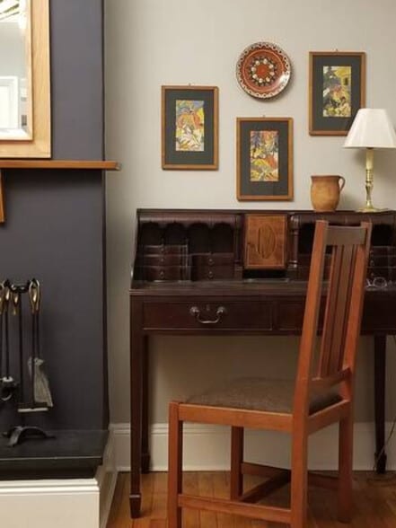 desk in living room - 18 Schermerhorn St