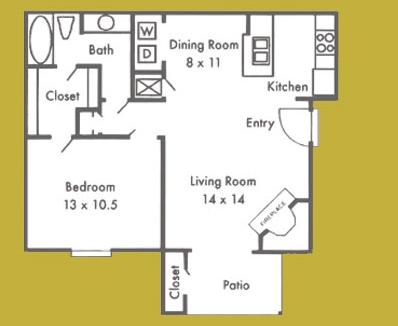 1BR/1BA - Magnolia Terrace