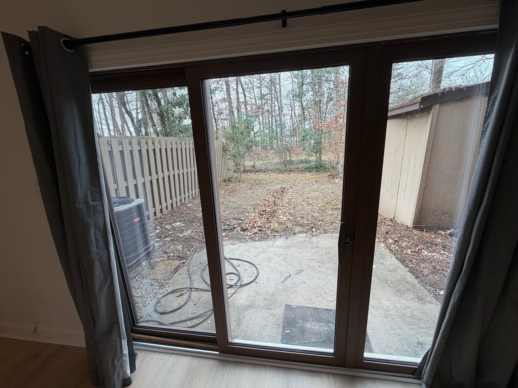 Looking out the back doors. - 1005 Willow Green Dr