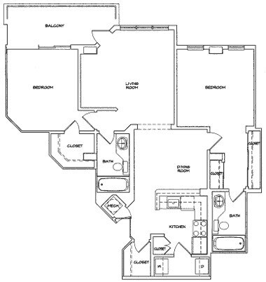 Floor Plan Unit #1207 - 795 Hammond Dr